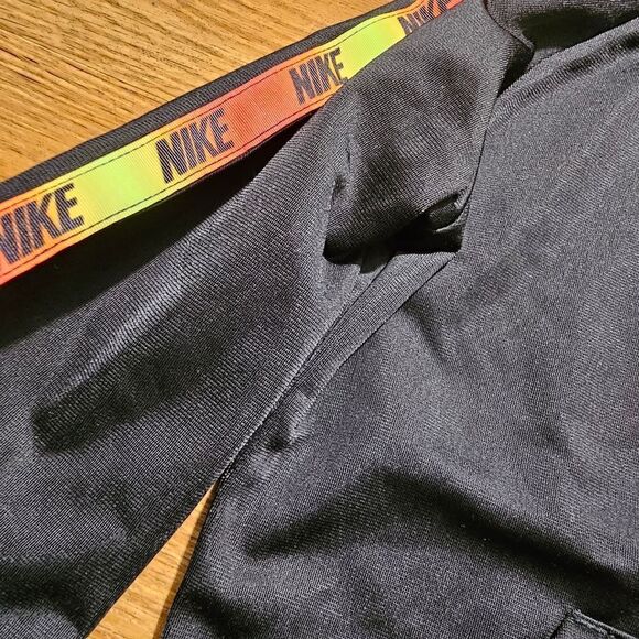 Nike Sportswear Track Jacket Multi Logo Kids Size 7 Black Red Yellow White New - Picture 4 of 9